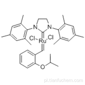 (1,3-BIS- (2,4,6-TRIMETYLPHENYL) -2-IMIDAZOLIDINYLIDEN) DICHLORO (O-ISOPROPOXYFENYLMETHYLEN) RUTHEN CAS 301224-40-8